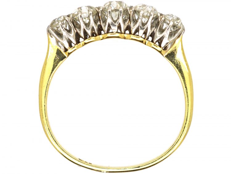 Early 20th Century 18ct Gold, Five Stone Diamond Ring