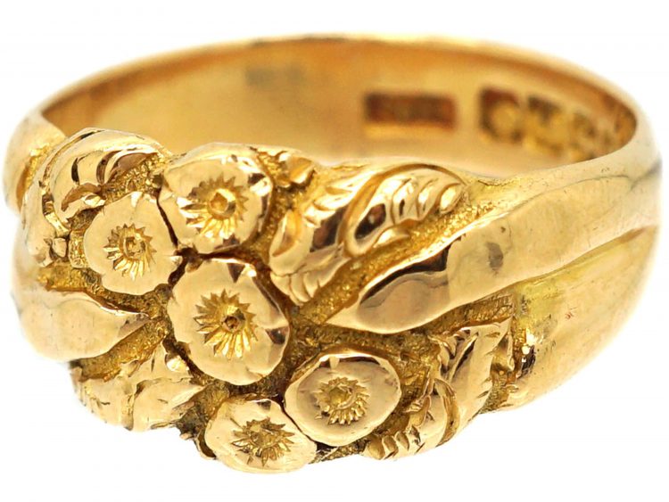 Edwardian 18ct Gold Keeper Ring