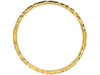 Georgian 18ct Gold Wedding Band with Repoussé Decoration