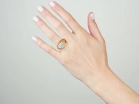 18ct Gold Modernist Ring set with Diamonds