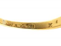 Edwardian 18ct Gold & Platinum, Sapphire & Diamond Oval Cluster Ring