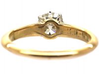 Edwardian 18ct Gold & Diamond Solitaire Ring
