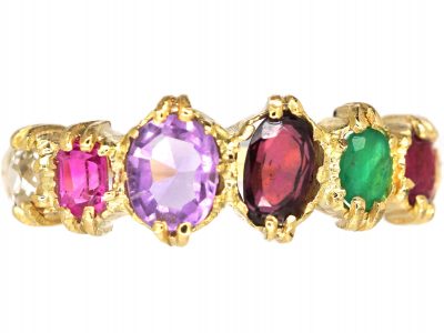 Regency 15ct Gold, Ring set with Gem Stones That Spell Regard