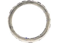 Art Deco 18ct White Gold, Sapphire Eternity Ring