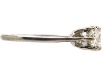 Platinum, Three Stone Diamond Ring