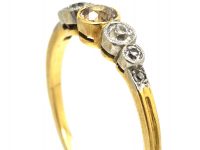 Edwardian 18ct Gold & Platinum Five Stone Diamond Ring