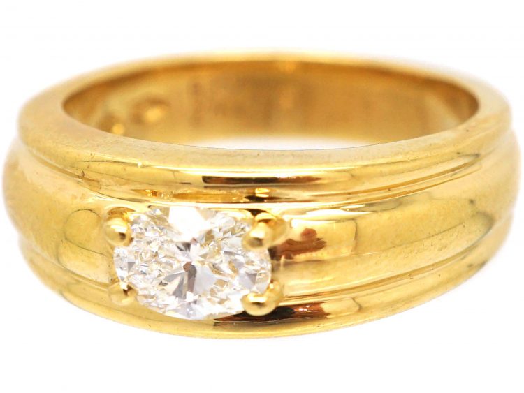 18ct Gold Ring set with a Diamond by Boucheron