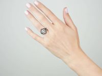 Georgian Rose Diamond Cluster Ring