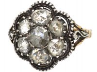 Georgian Rose Diamond Cluster Ring