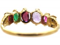 Regency 15ct Gold, Ring set with Gem Stones That Spell Regard
