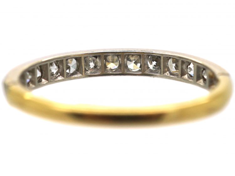 Art Deco 18ct Gold & Platinum, Half Eternity Ring