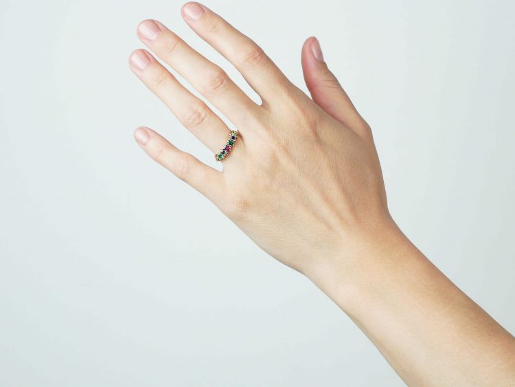 Regency 18ct Gold Ring Spelling Dearest