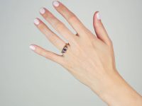 Edwardian 18ct Gold, Sapphire & Diamond Three Stone Ring