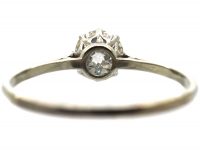1920s 18ct White Gold & Diamond Solitaire Ring