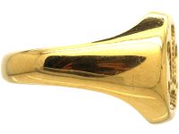18ct Gold Signet Ring with Intaglio of Prince of Wales Feathers by Theo Fennell