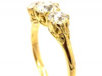 Victorian 18ct Gold, Three Stone Old Mine Cut Diamond Ring