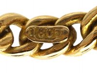 Edwardian 18ct Gold Curb Link Ring