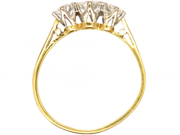 18ct Gold, Three Stone Diamond Ring