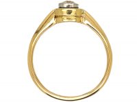 Art Deco 18ct Gold & Platinum, Old Mine Cut Diamond Solitaire Ring