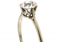 1920s 18ct White Gold & Diamond Solitaire Ring
