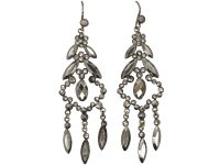 Georgian Cut Steel Drop Earrings