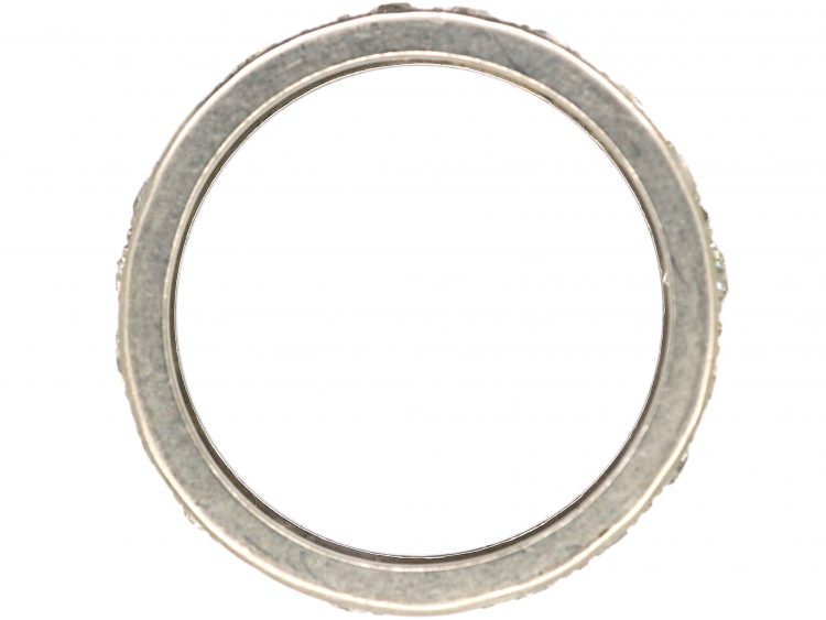 Art Deco 18ct White Gold & Diamond Eternity Ring