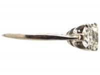 Art Deco Platinum, Three Stone Diamond Ring
