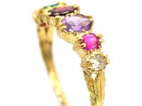 Regency 15ct Gold, Ring set with Gem Stones That Spell Regard