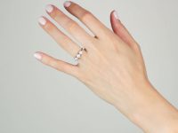 Platinum, Three Stone Diamond Ring
