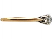 Edwardian 18ct Gold, Five Stone Diamond Ring with small Diamond Detail
