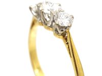 18ct Gold, Three Stone Diamond Ring