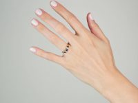 Edwardian 18ct Gold, Three Stone Sapphire & Diamond Ring