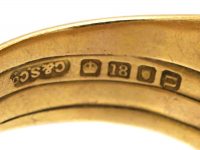 Edwardian 18ct Gold Coily Snake Ring