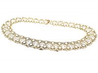 Silver & White Enamel Necklace by David Andersen