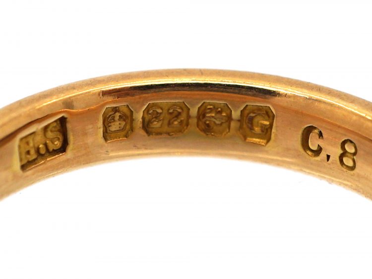 22ct Gold Wedding Ring Assayed in 1931