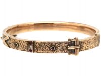 9ct Gold Buckle Bangle