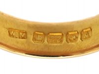 22ct Gold Wide Wedding Ring Assayed in 1925