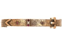 9ct Gold Buckle Bangle