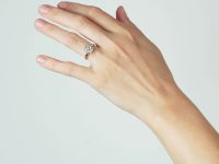Early 20th Century 15ct Gold & Platinum, Rose Diamond Daisy Cluster Ring