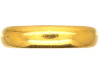 22ct Gold Wide Wedding Ring Assayed in 1929 by Charles Green & Sons