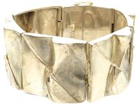 Silver Wide Bracelet by Bjorn Weckstrom for Lapponia