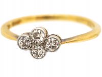 Edwardian 18ct Gold & Platinum, Diamond Four Stone Ring