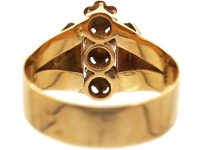 French Belle Epoch 18ct Gold, Three Colour Gold Flower Ring