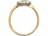 Edwardian 18ct Gold & Platinum, Diamond Cluster Ring