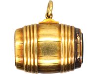 Victorian 18ct Gold Vesta Case Pendant with Bloodstone Base