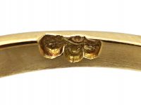 Art Deco 18ct Gold & Platinum, Diamond Solitaire Ring with Diamond Set Shoulders