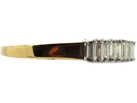 18ct Gold, Baguette Diamond Half Eternity Ring
