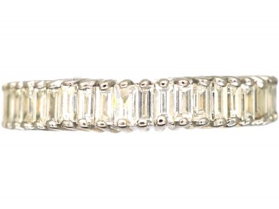 18ct Gold, Baguette Diamond Half Eternity Ring