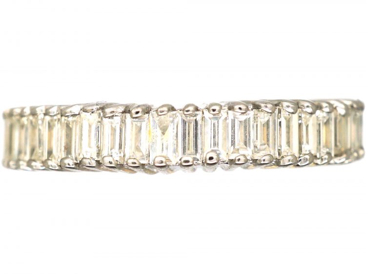 18ct Gold, Baguette Diamond Half Eternity Ring