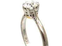 18ct White Gold & Platinum, Diamond Solitaire Ring